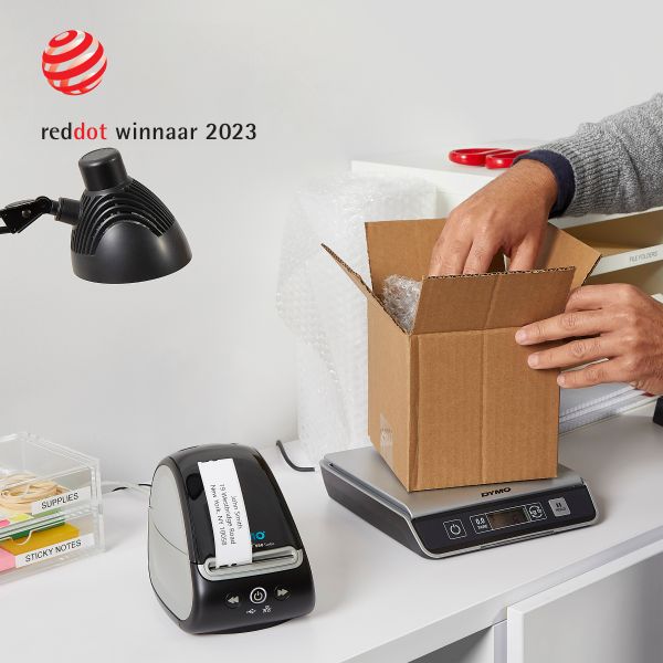 DYMO LabelWriter 550 Turbo Labelprinter | Labelmaker met direct thermisch afdrukken op hoge snelheid | Automatische labelherkenning | Drukt verzendlabels en meer af met USB/LAN-connectiviteit