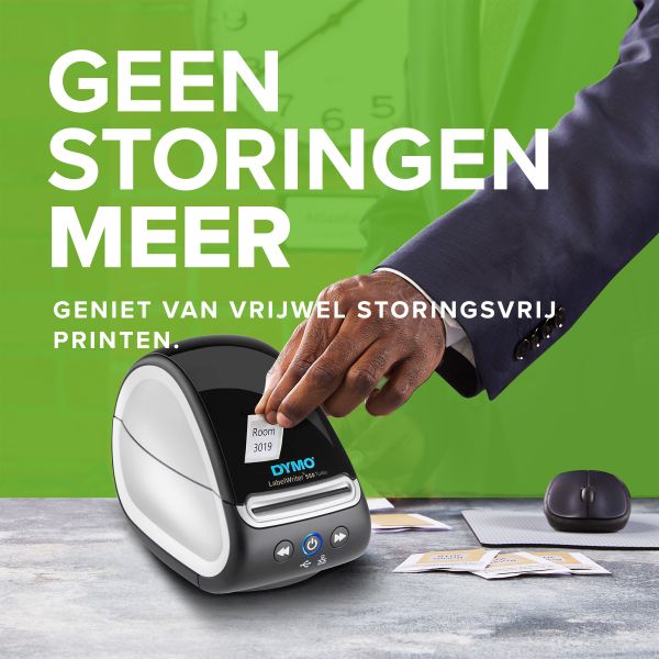 DYMO LabelWriter 550 Turbo Labelprinter | Labelmaker met direct thermisch afdrukken op hoge snelheid | Automatische labelherkenning | Drukt verzendlabels en meer af met USB/LAN-connectiviteit