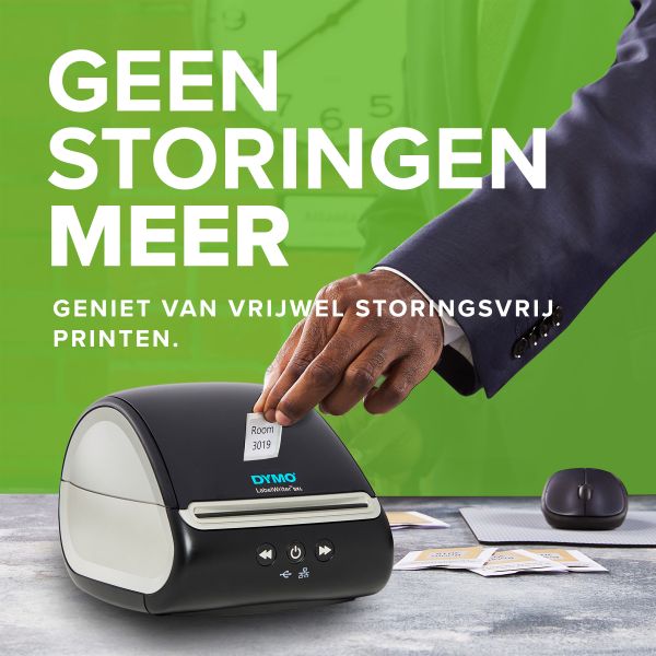 DYMO LabelWriter 5XL Labelprinter | Automatische labelherkenning labelmaker | Drukt extra brede verzendlabels af voor Amazon, DHL en meer | Perfect voor webwinkeliers | Tweepolige EU-stekker (2112725) DYMO LabelWriter 5XL Labelprinter | Automatische labelherkenning labelmaker | Drukt extra brede verzendlabels af voor Amazon, DHL en meer | Perfect voor webwinkeliers | Tweepolige EU-stekker