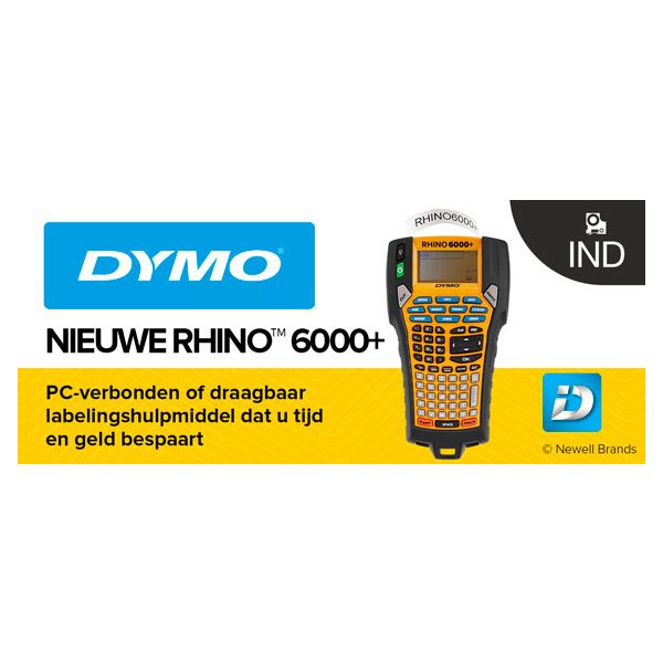 DYMO Rhino 6000+ Industriële labelmaker in harde kofferset | Labelprinter boordevol functies met PC-aansluiting (2122966)