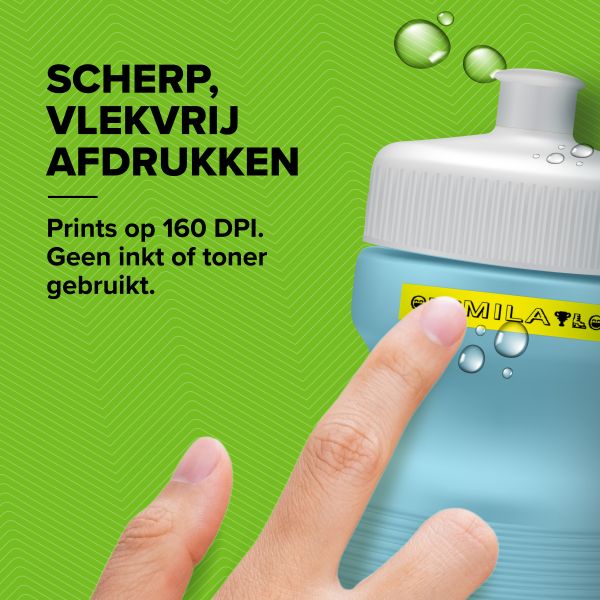 DYMO LetraTag 200B labelprinter met bluetooth | Compacte labelmaker | Verbinding via draadloze bluetoothtechnologie met iOS en Android | Inclusief 1 witte papieren etikette