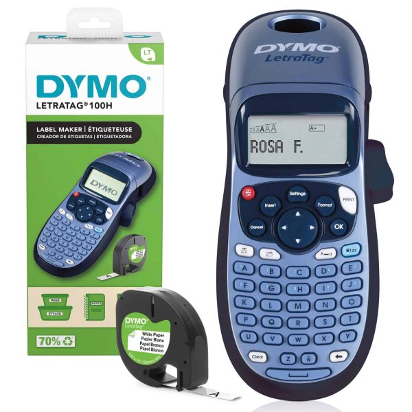DYMO LetraTag LT-100H Labelprinter | Labelmaker met ABC-toetsenbord voor thuis en op kantoor (2174576)
