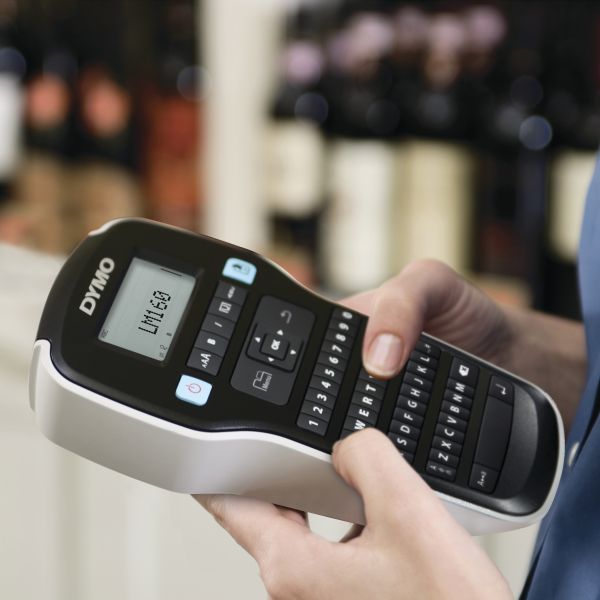DYMO LabelManager 160 Labelmaker startpakket | Handheld Labelprinter | met 3 rollen D1 etiketten QWERTY-toetsenbord | Ideaal voor kantoor of thuis (2181011)