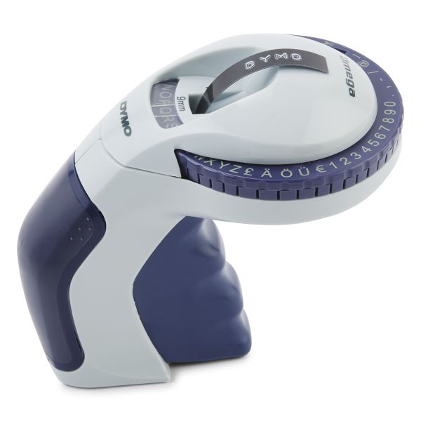 DYMO Omega labelmaker voor reliëfdruk | Kleine Lettertang met draaiklikwiel en ergonomisch ontwerp | Voor thuis, doe-het-zelven en knutselen (£/€, Ä, Ö & Ü) (S0717930)