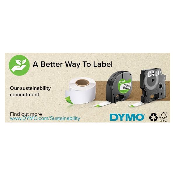 DYMO D1 -Durable Labels - Black on White - 12mm x 5.5m (S0718060)