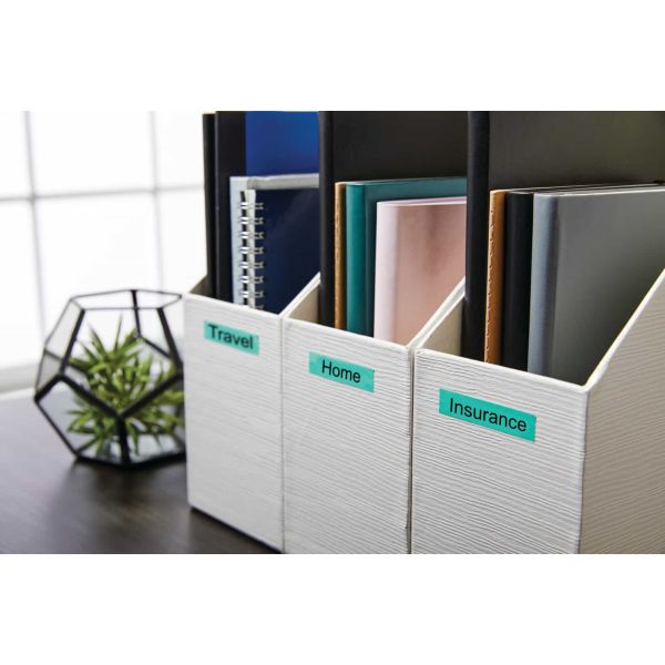 DYMO D1 -Standard Labels - Black on Green - 12mm x 7m (S0720590)