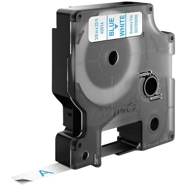 DYMO D1 -Standard Labels - Blue on White - 9mm x 7m (S0720690) DYMO D1 -Standard Labels - Blue on White - 9mm x 7m (S0720690)