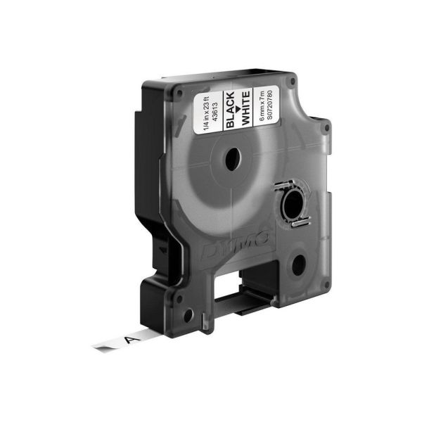 DYMO D1 -Standard Labels - Black on White - 6mm x 7m (S0720780) DYMO D1 -Standard Labels - Black on White - 6mm x 7m (S0720780)
