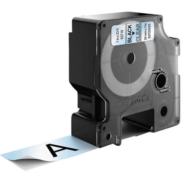 DYMO D1 -Standard Labels - Black on Transparent - 24mm x 7m (S0720920) DYMO D1 -Standard Labels - Black on Transparent - 24mm x 7m (S0720920)