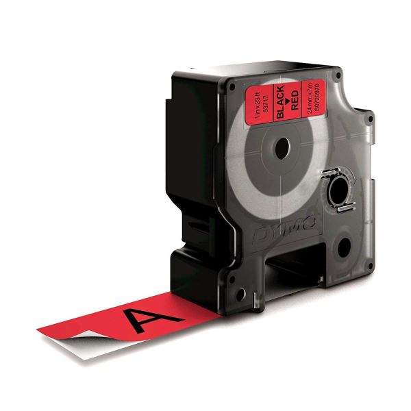 DYMO D1 -Standard Labels - Black on Red - 24mm x 7m (S0720970) DYMO D1 -Standard Labels - Black on Red - 24mm x 7m (S0720970)