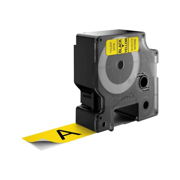 DYMO D1 -Standard Labels - Black on Yellow - 24mm x 7m (S0720980) DYMO D1 -Standard Labels - Black on Yellow - 24mm x 7m (S0720980)