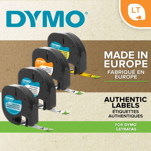 DYMO S0721630 labelprinter-tape Zwart op rood (S0721630)