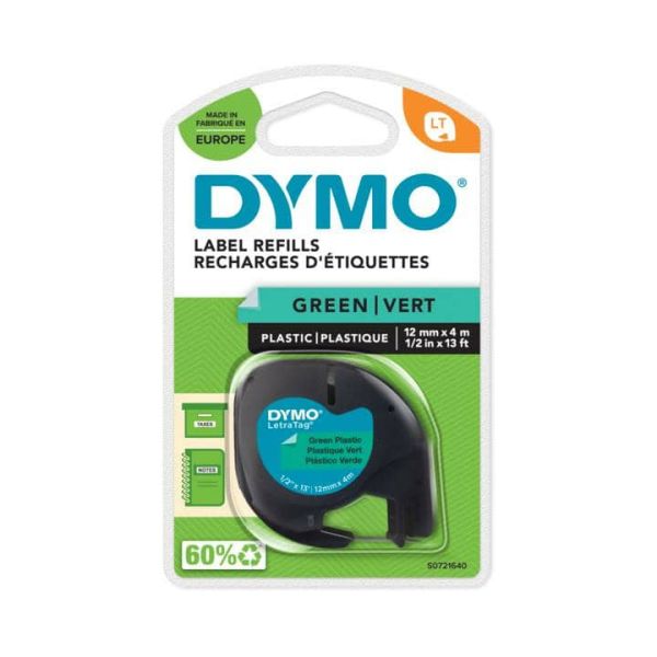 DYMO S0721640 labelprinter-tape Zwart op groen (S0721640)