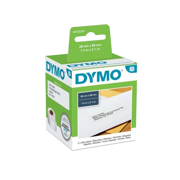 DYMO LW - Standaardadreslabels - 28 x 89 mm - S0722370 (S0722370)