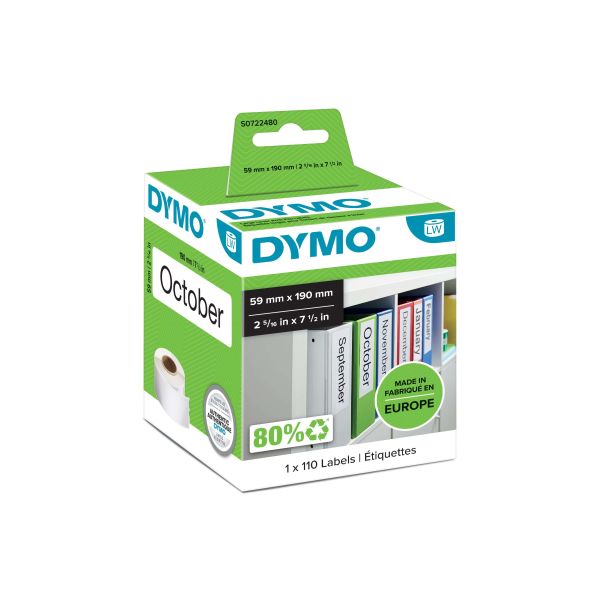 DYMO LW - Grote LAF-labels - 59 x 190 mm - S0722480 (S0722480)
