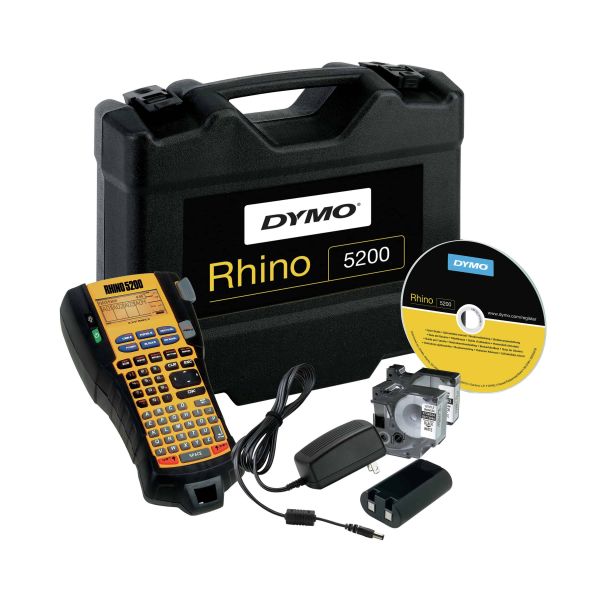DYMO RHINO 5200 Kit labelprinter Thermo transfer 180 x 180 DPI ABC (S0841400) DYMO RHINO 5200 Kit labelprinter Thermo transfer 180 x 180 DPI ABC (S0841400)