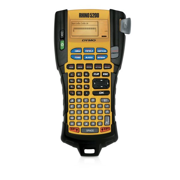 DYMO RHINO 5200 Labelprinter | Industriële labels | Draagbare, robuuste labelprinter voor professionals in laagspanning, elektro en MRO (S0841480)