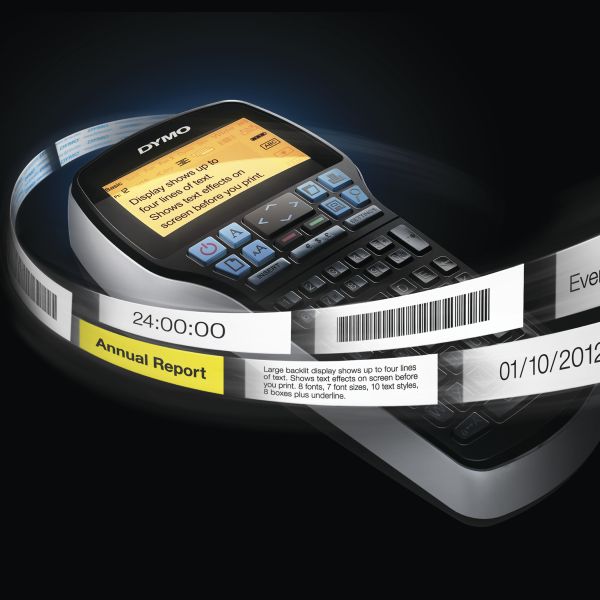 DYMO LabelManager 420P hoogpresterende oplaadbare draagbare labelmakerkit | ABC-toetsenbord met 4 rollen D1-labels en draagkoffer (S0915480)