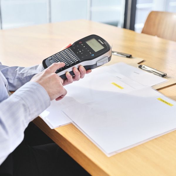 DYMO LabelManager 260-labelprinter | Oplaadbare labelmaker met QWERTY-toetsenbord | Inclusief zwart-wit D1-labeltape (12 mm) | Voor thuis en op kantoor (S0968920)