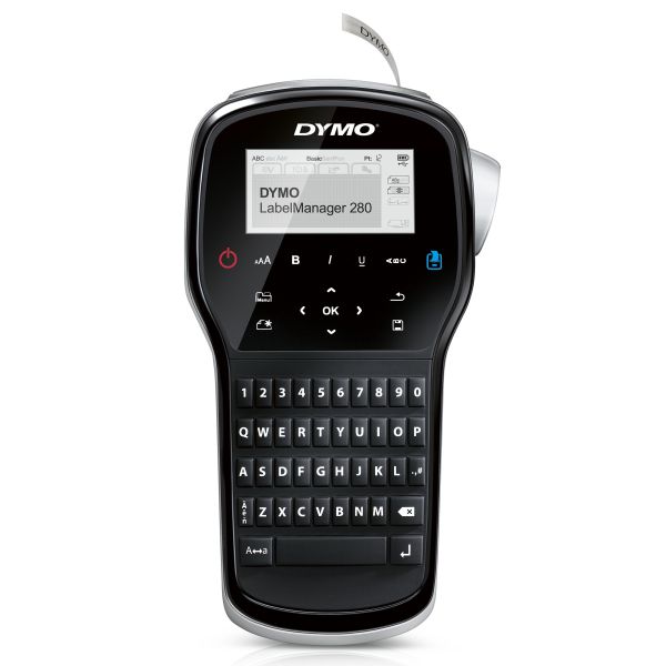 DYMO LabelManager 260-labelprinter | Oplaadbare labelmaker met QWERTY-toetsenbord | Inclusief zwart-wit D1-labeltape (12 mm) | Voor thuis en op kantoor (S0968920)