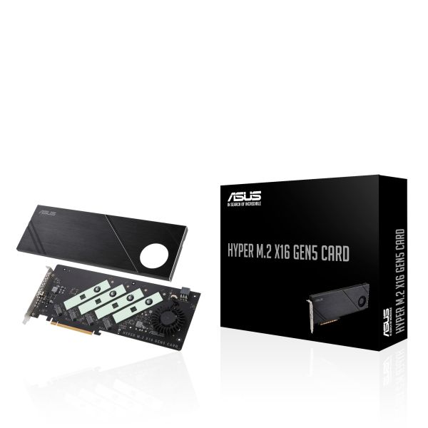 ASUS Hyper M.2 x16 Gen5 Card interfacekaart/-adapter Intern (90MC0CY0-M0EAY0) ASUS Hyper M.2 x16 Gen5 Card interfacekaart/-adapter Intern (90MC0CY0-M0EAY0)