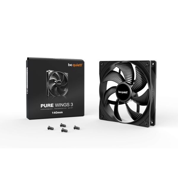 be quiet! Pure Wings 3 140mm Computer behuizing Ventilator 14 cm Zwart 1 stuk(s) (BL107)
