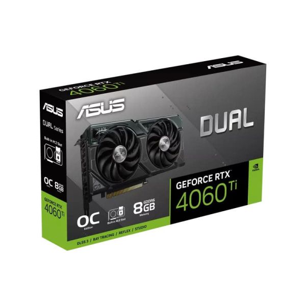 ASUS Dual -RTX4060TI-O8G-SSD NVIDIA GeForce RTX 4060 Ti 8 GB GDDR6 (90YV0JS0-M0NA00)