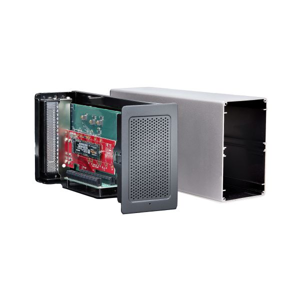StarTech.com Thunderbolt 3 PCIe Box, Externe Behuizing met Twee PCI Express Slots, PCIe Expansion Chassis voor Laptops/Desktops/All-In-Ones, 8K/4K Output Via TB3/DP 1.4 Poorten, Voor Video Capture/Glasvezel/Ethernet Kaarten (2TBT3-PCIE-ENCLOSURE)
