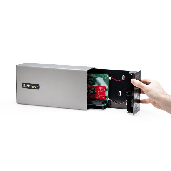StarTech.com Thunderbolt 3 PCIe Box, Externe Behuizing met Twee PCI Express Slots, PCIe Expansion Chassis voor Laptops/Desktops/All-In-Ones, 8K/4K Output Via TB3/DP 1.4 Poorten, Voor Video Capture/Glasvezel/Ethernet Kaarten (2TBT3-PCIE-ENCLOSURE)