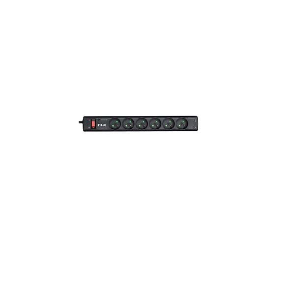 Eaton PS6TF Overspanningsbeveiliging Zwart, Wit 6 AC-uitgang(en) 220 - 250 V 1 m (PS6TF)