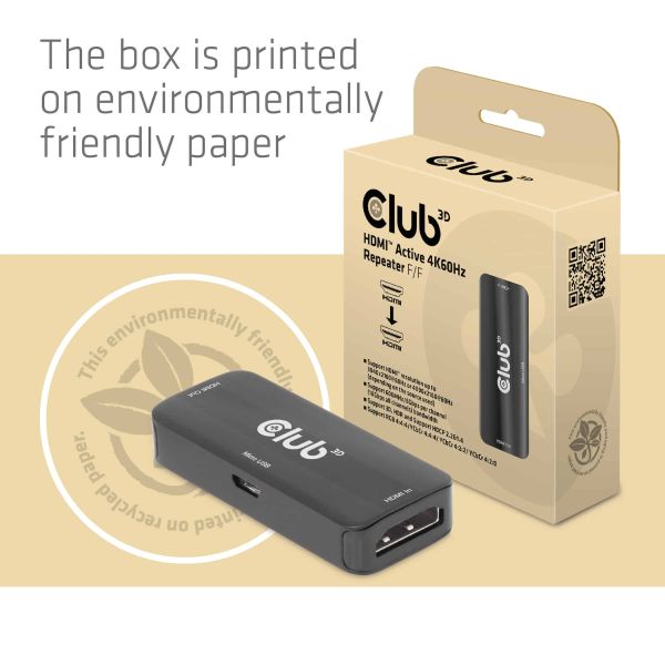 CLUB3D HDMI Active 4K60Hz Repeater F/F (CAC-1307)