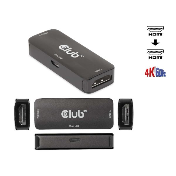 CLUB3D HDMI Active 4K60Hz Repeater F/F (CAC-1307)