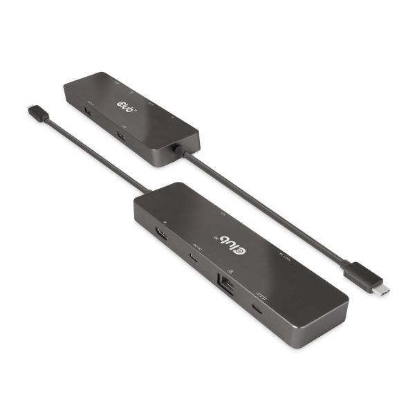 CLUB3D USB3.2 Gen2 Type-C, 6-in-1 Dual Displays Portable Dock with USB Type-C Video 4K60Hz (CSV-1584)