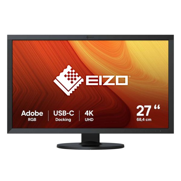 EIZO ColorEdge CS2740 computer monitor 68,6 cm (27") 3840 x 2160 Pixels 4K Ultra HD LCD Zwart (DV1508T)