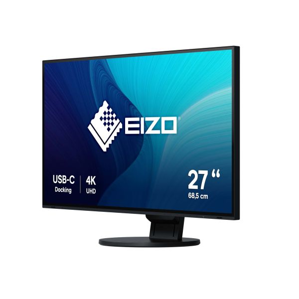 EIZO FlexScan EV2785-BK LED display 68,6 cm (27") 3840 x 2160 Pixels 4K Ultra HD Zwart (EV2785-BK)