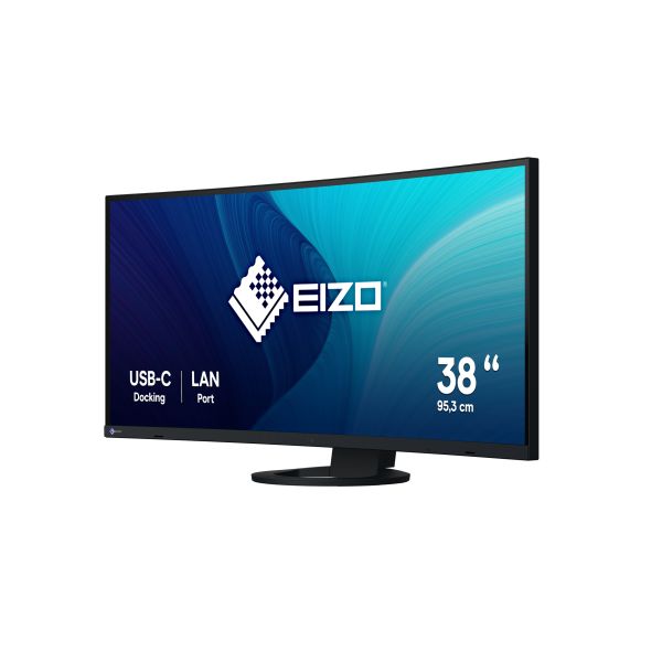 EIZO FlexScan EV3895-BK computer monitor 95,2 cm (37.5") 3840 x 1600 Pixels UltraWide Quad HD+ LCD Zwart (EV3895-BK)