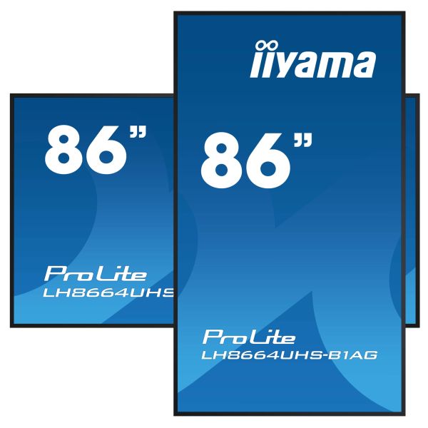 iiyama PROLITE Digitaal A-kaart 2,18 m (86") LED Wifi 500 cd/m² 4K Ultra HD Zwart Type processor Android 11 24/7 (LH8664UHS-B1AG)