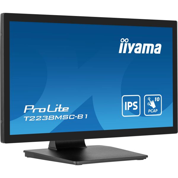 iiyama ProLite T2238MSC-B1 computer monitor 54,6 cm (21.5") 1920 x 1080 Pixels Full HD LED Touchscreen Zwart (T2238MSC-B1)