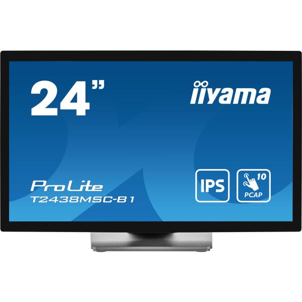 iiyama ProLite computer monitor 60,5 cm (23.8") 1920 x 1080 Pixels Full HD LED Touchscreen Zwart (T2438MSC-B1)