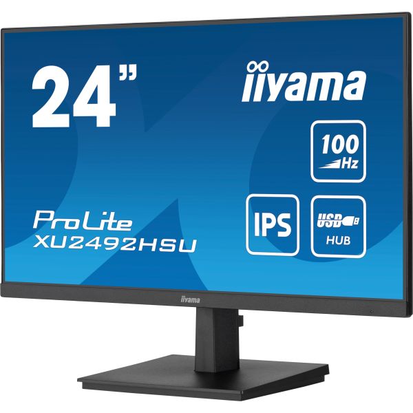 iiyama ProLite XU2492HSU-B6 computer monitor 60,5 cm (23.8") 1920 x 1080 Pixels Full HD LED Zwart (XU2492HSU-B6) iiyama ProLite XU2492HSU-B6 computer monitor 60,5 cm (23.8") 1920 x 1080 Pixels Full HD LED Zwart (XU2492HSU-B6)