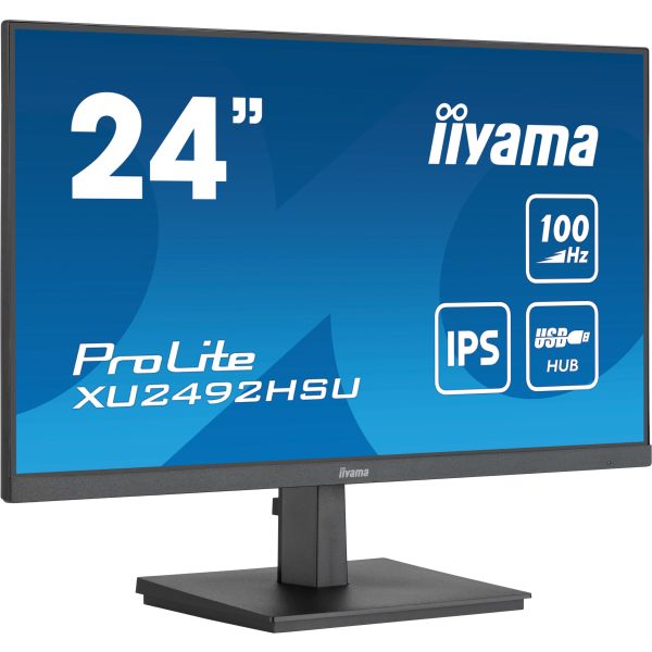 iiyama ProLite XU2492HSU-B6 computer monitor 60,5 cm (23.8") 1920 x 1080 Pixels Full HD LED Zwart (XU2492HSU-B6)
