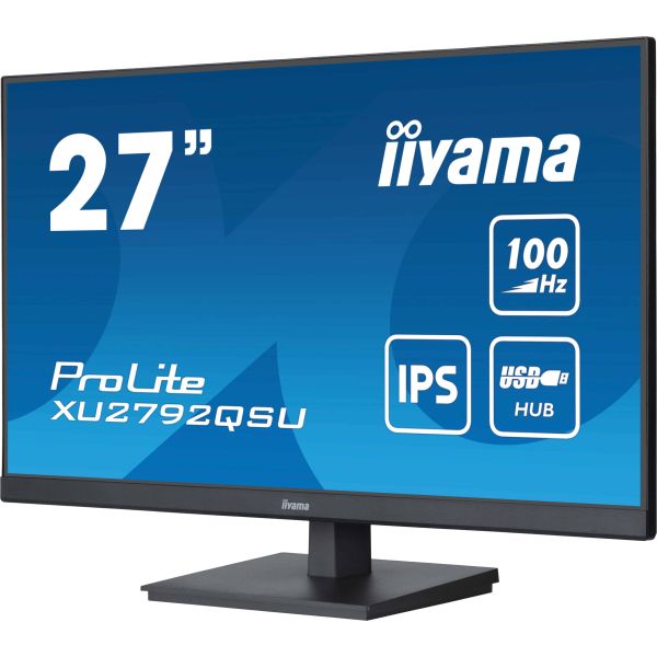 iiyama ProLite computer monitor 68,6 cm (27") 2560 x 1440 Pixels Quad HD LED Zwart (XU2792QSU-B6) iiyama ProLite computer monitor 68,6 cm (27") 2560 x 1440 Pixels Quad HD LED Zwart (XU2792QSU-B6)