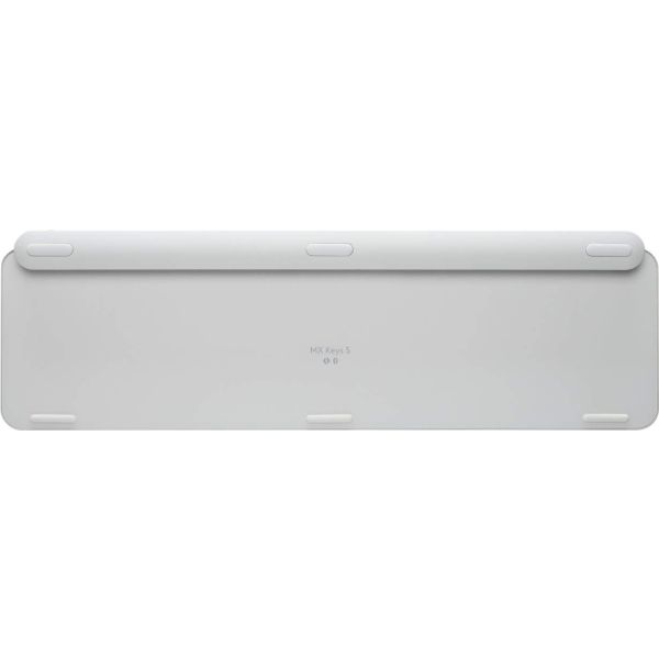 Logitech MX Keys S toetsenbord Universeel RF-draadloos + Bluetooth QWERTY US International Aluminium, Wit (920-011588)