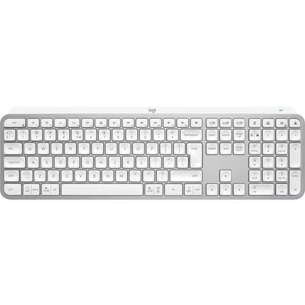Logitech MX Keys S toetsenbord Universeel RF-draadloos + Bluetooth QWERTY US International Aluminium, Wit (920-011588)