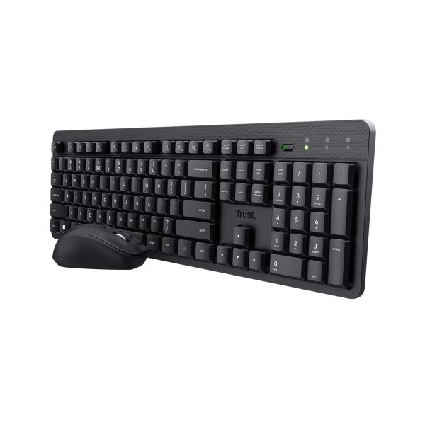 Trust Ody II toetsenbord Inclusief muis RF Draadloos QWERTY Amerikaans Engels Zwart (25018) Trust Ody II toetsenbord Inclusief muis RF Draadloos QWERTY Amerikaans Engels Zwart (25018)