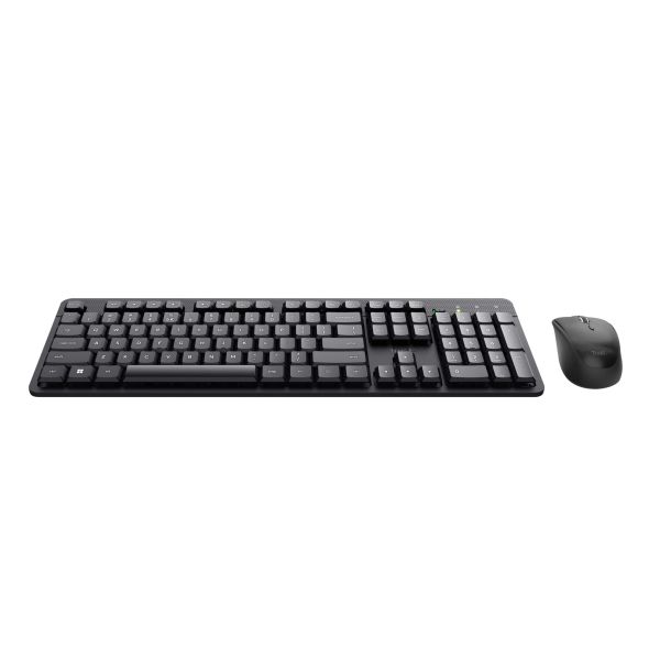 Trust Ody II toetsenbord Inclusief muis RF Draadloos QWERTY Amerikaans Engels Zwart (25018)