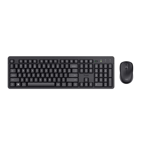 Trust Ody II toetsenbord Inclusief muis RF Draadloos QWERTY Amerikaans Engels Zwart (25018)