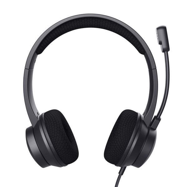 Trust Ayda ENC Headset - Evironmental Noise cancelling headset – USB-aansluiting – Microfoon met ENC – Zwart (25089)