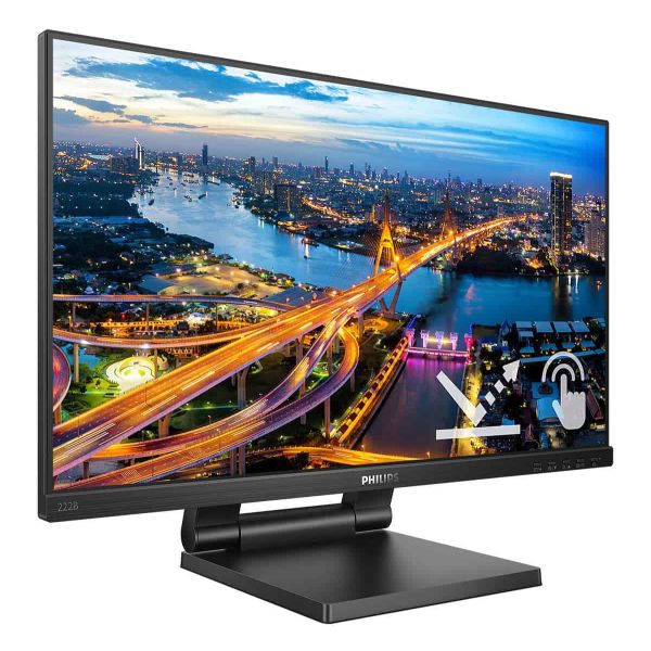 Philips B Line 222B1TC/00 computer monitor 54,6 cm (21.5") 1920 x 1080 Pixels Full HD LED Touchscreen Zwart (222B1TC/00)