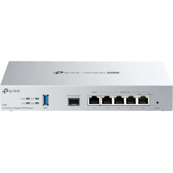 TP-Link Omada Pro G36 bedrade router Gigabit Ethernet Grijs (G36) TP-Link Omada Pro G36 bedrade router Gigabit Ethernet Grijs (G36)